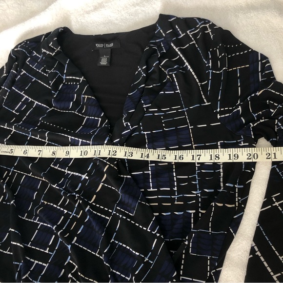 White House Black Market Wrap printed Modi Dress SZ L - Picture 11 of 13